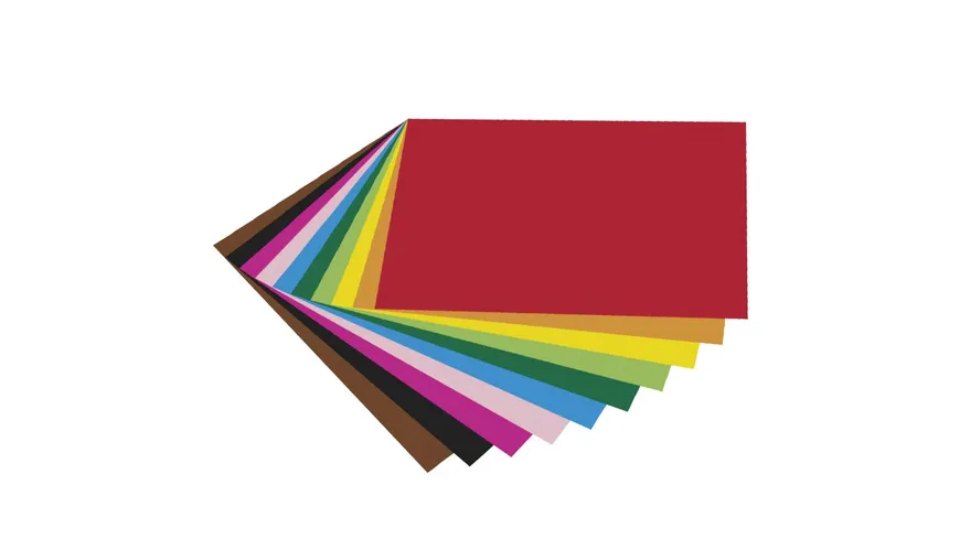 folia Fotokartonblock 10 Blatt 22 x 33 cm sortiert