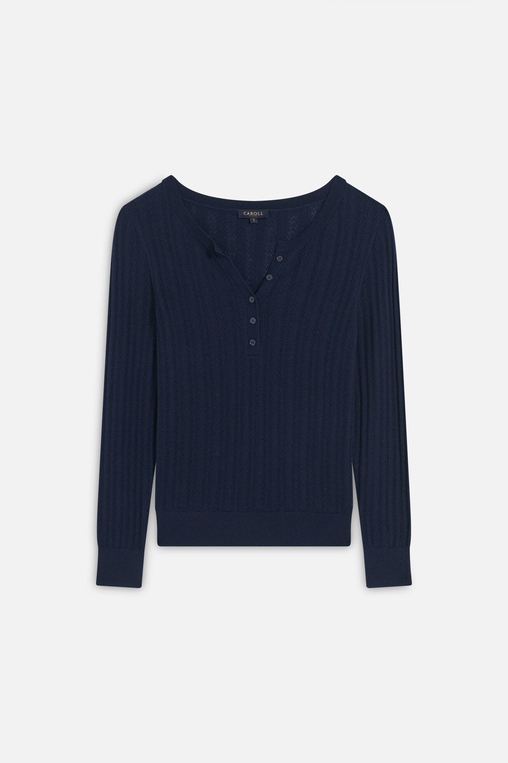 Pull maory bleu marine femme