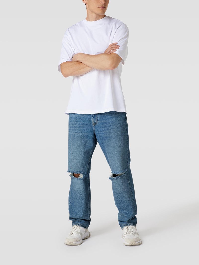 Jeans im Destroyed-Look in blau