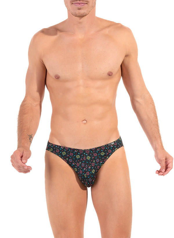 HOM, Slip, Baumwolle-Modal, navy gemustert