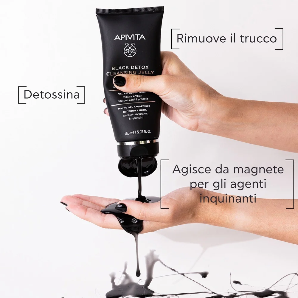 Reinigungs- und Make-up-Entferner Black Detox Reinigungsgel – Gesicht und Augen – Gesichtsreinigungsgel