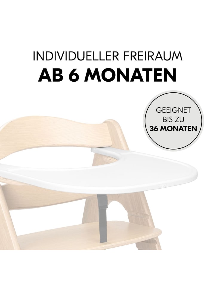 Hauck Hochstuhl Arketa Beech - im Sparset inkl. in weiss,grau günstig kaufen onesize
