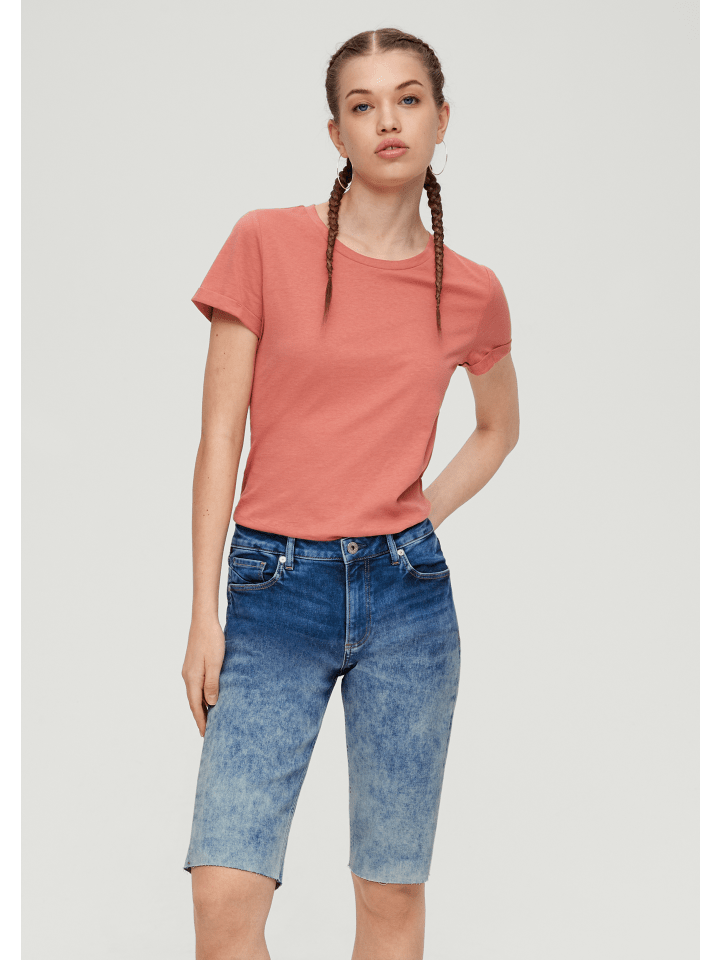 QS Jeans-Hose kurz in Blau günstig kaufen