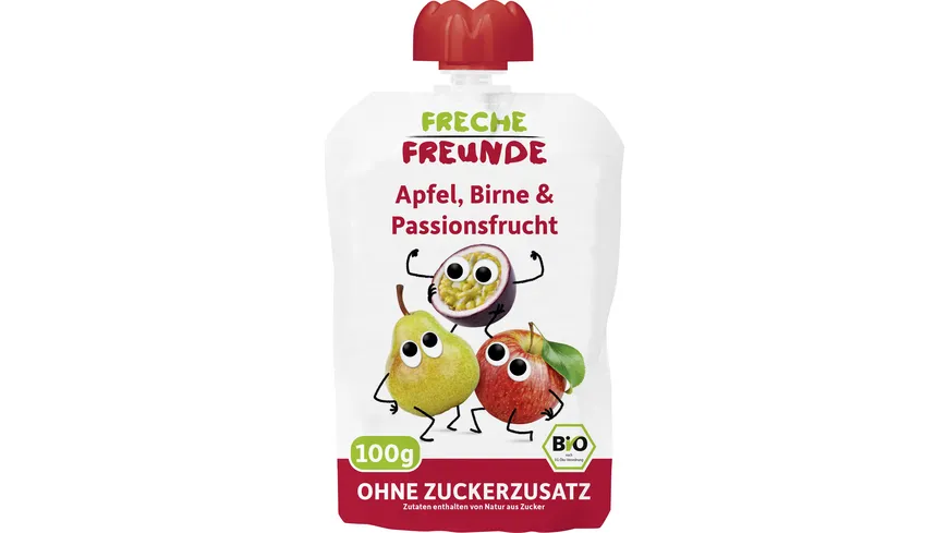 Freche Freunde Quetschie Apfel, Birne & Passionsfrucht 100 g
