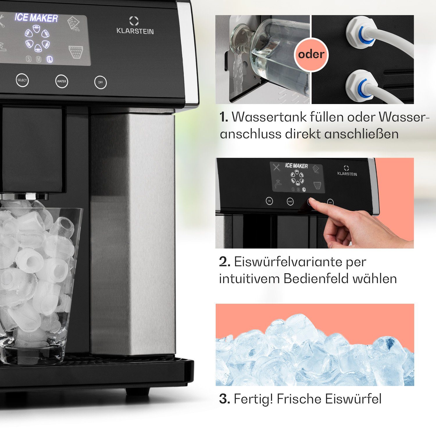 Klarstein Eiswürfelmaschine Eiszeit