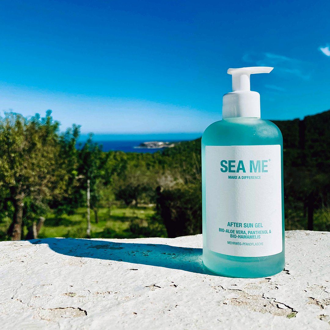 SEA ME After Sun-Gel, vegan, im Mehrweg-Glas, mit Bio-Aloe Vera & Bio-Hamamelis, 250ml
