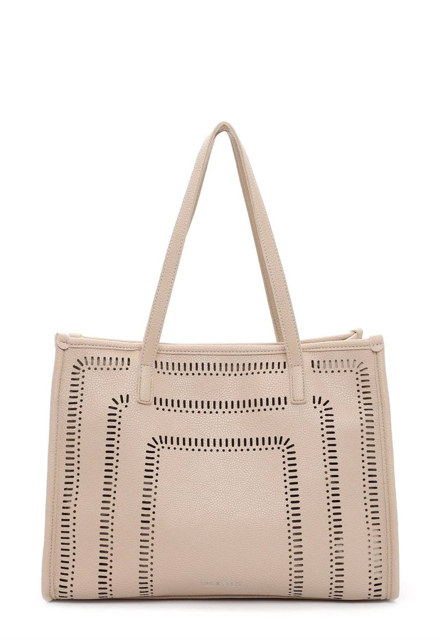 SINA JO Handtaschen beige MADDY SHOPPER L