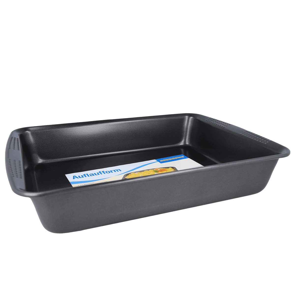 EUROHOME Auflaufform Ofenform hitzebeständig Kuchenform 40 cm mit Antihaftbeschichtung, Karbonstahl, Ofen Backform ofenfest rechteckig
