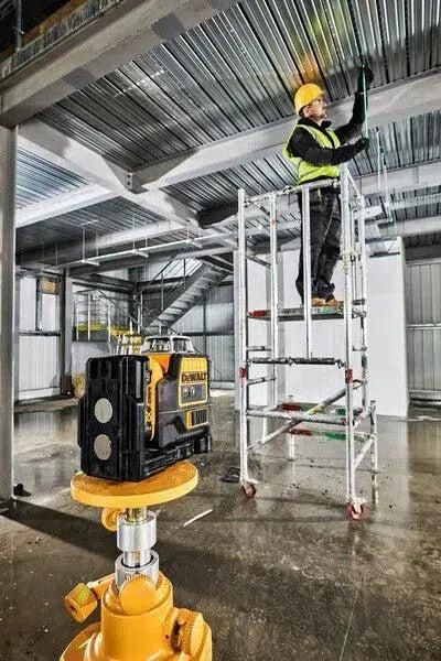 DeWalt DCE0811D1G-QW önszintező keresztvonalas lézer, 360 fokos, zöld sugár, 10,8 V, 2,0 Ah, lítium-ion akkumulátorral