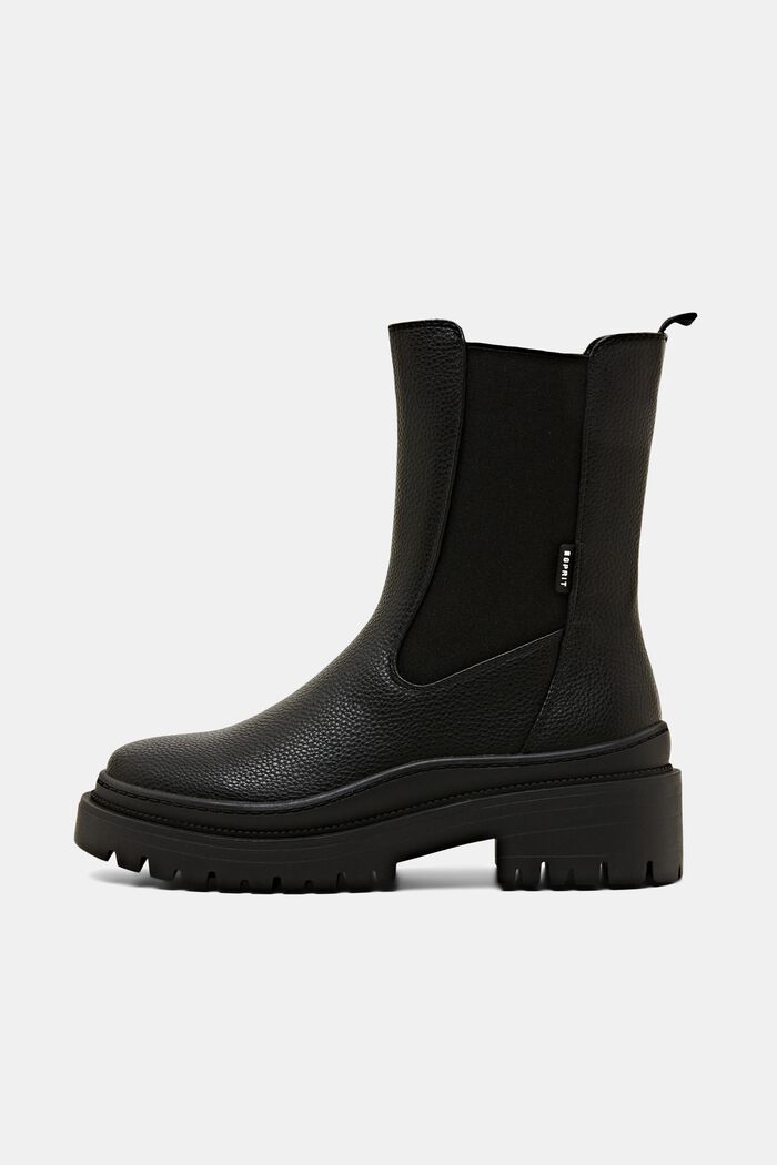 Grobe Boots in Lederoptik