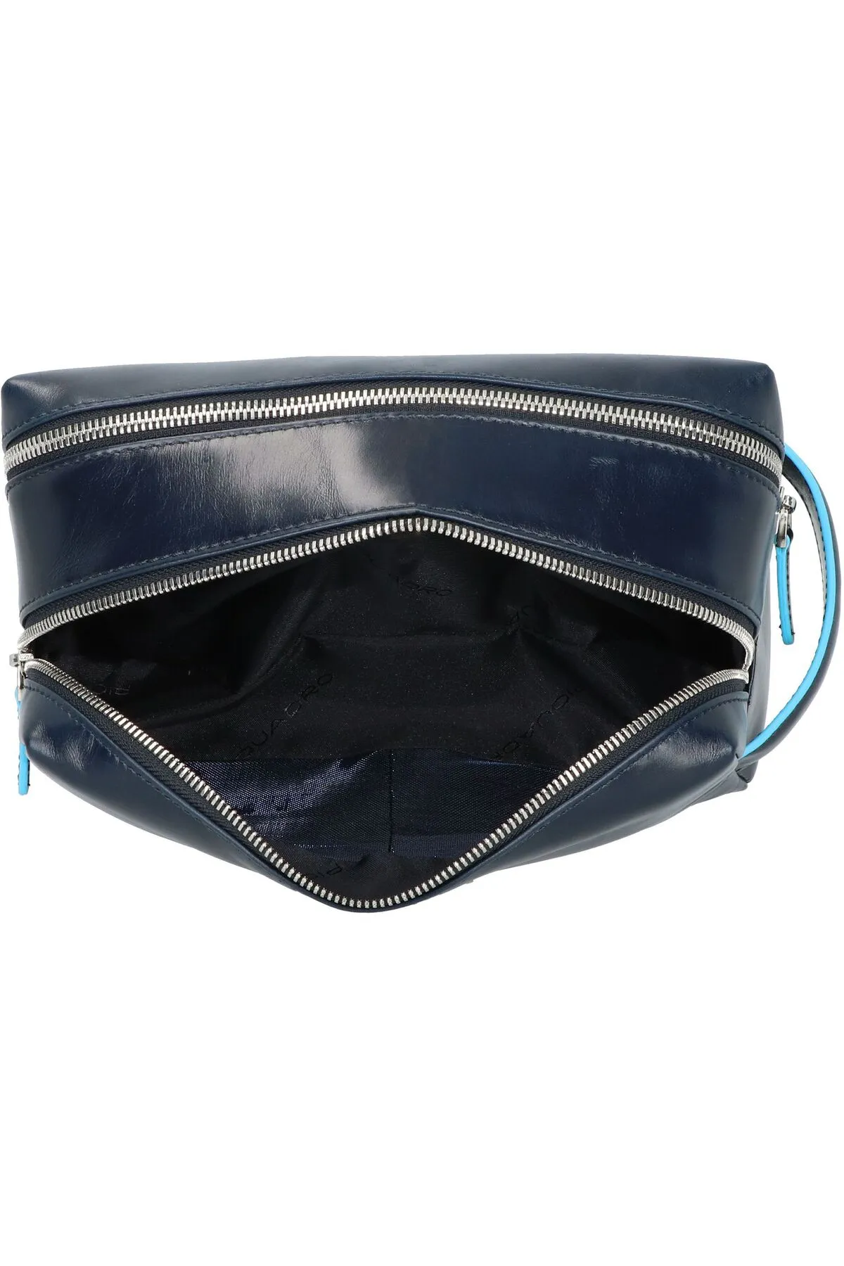 PIQUADRO  Blue Square Kulturbeutel Leder 25 cm