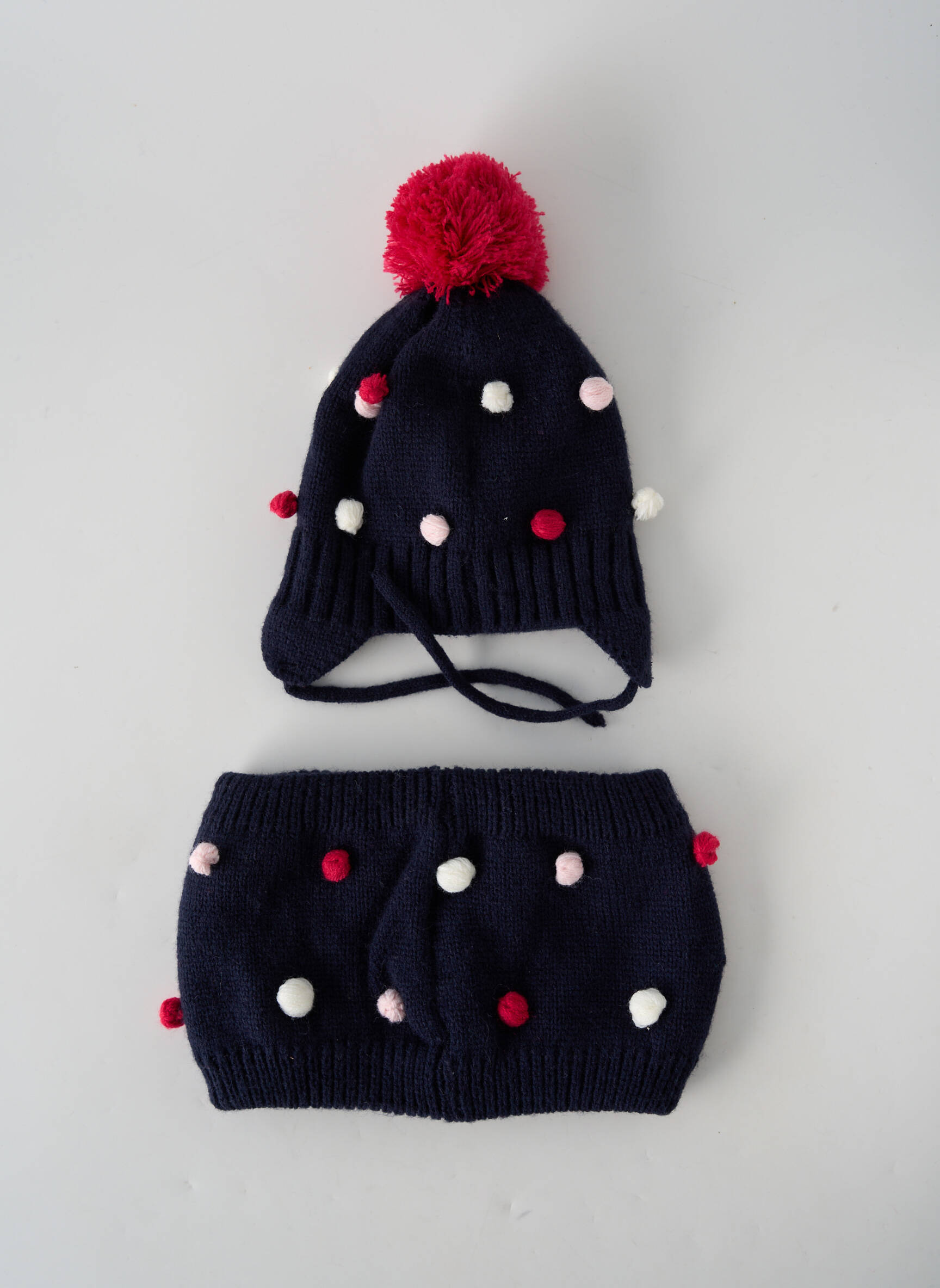 3 Pommes Bonnets Fille couleur bleu