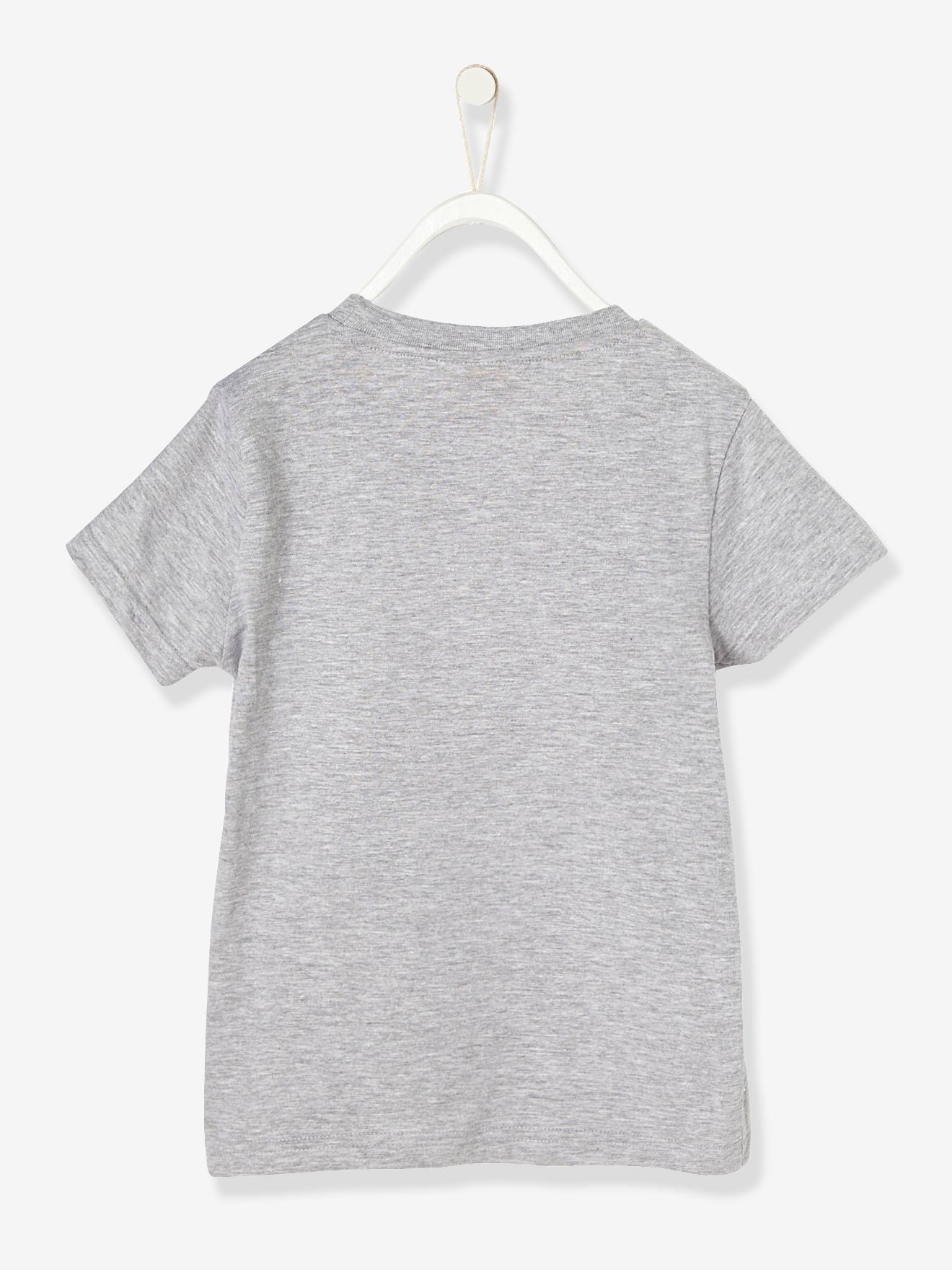 T-shirt garçon Spiderman® à sequins réversibles gris chiné
