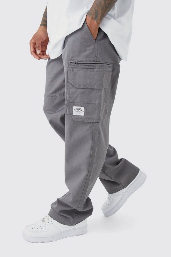 Ripstop Cargo-Hose mit Reißverschluss