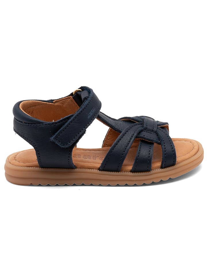 bisgaard Leder-Sandalen in Dunkelblau günstig kaufen