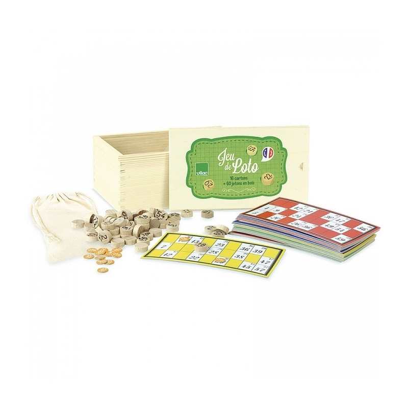 Jeu de loto classique boite bois