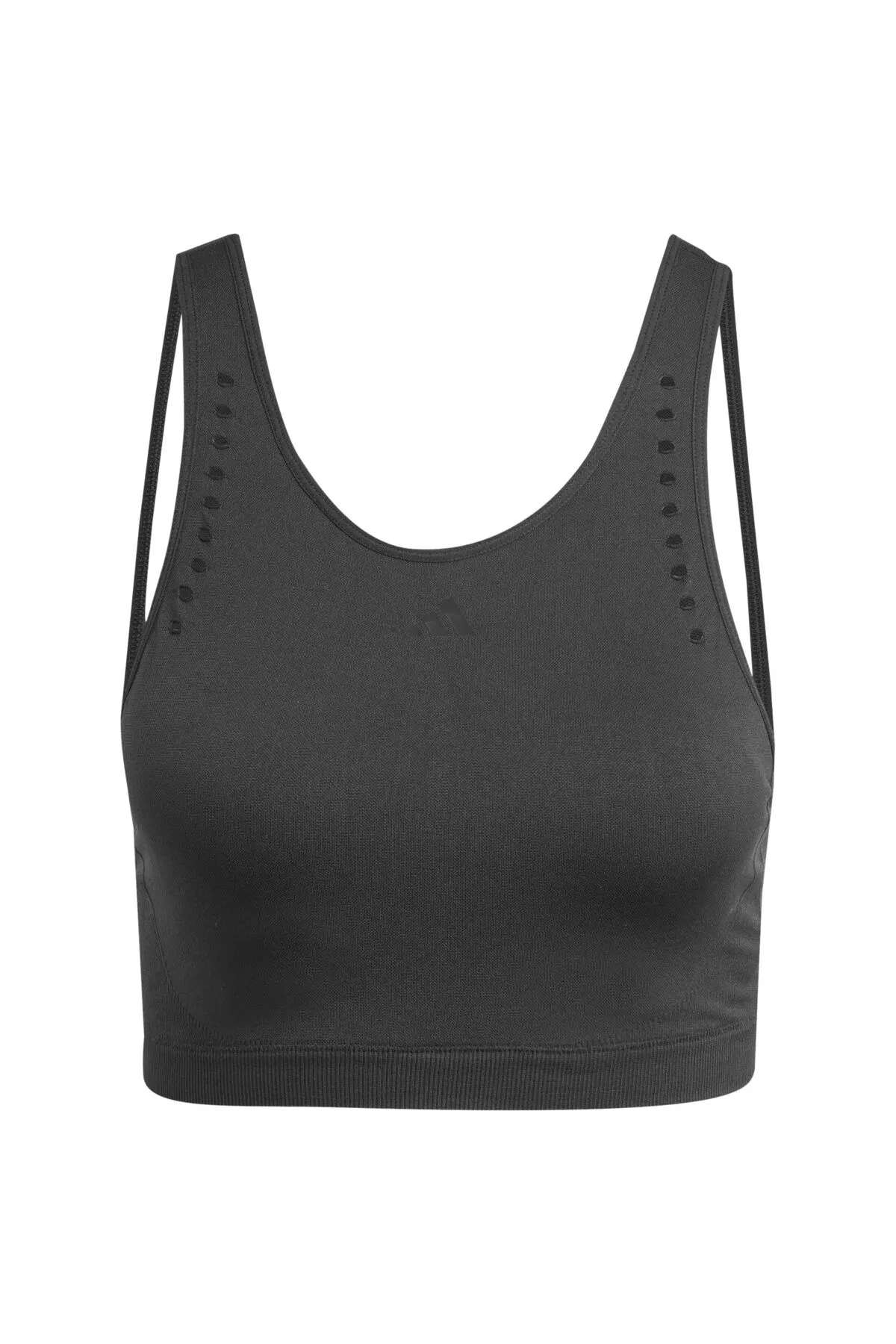 adidas  Sport-BH - Schwarz - Strukturiert
