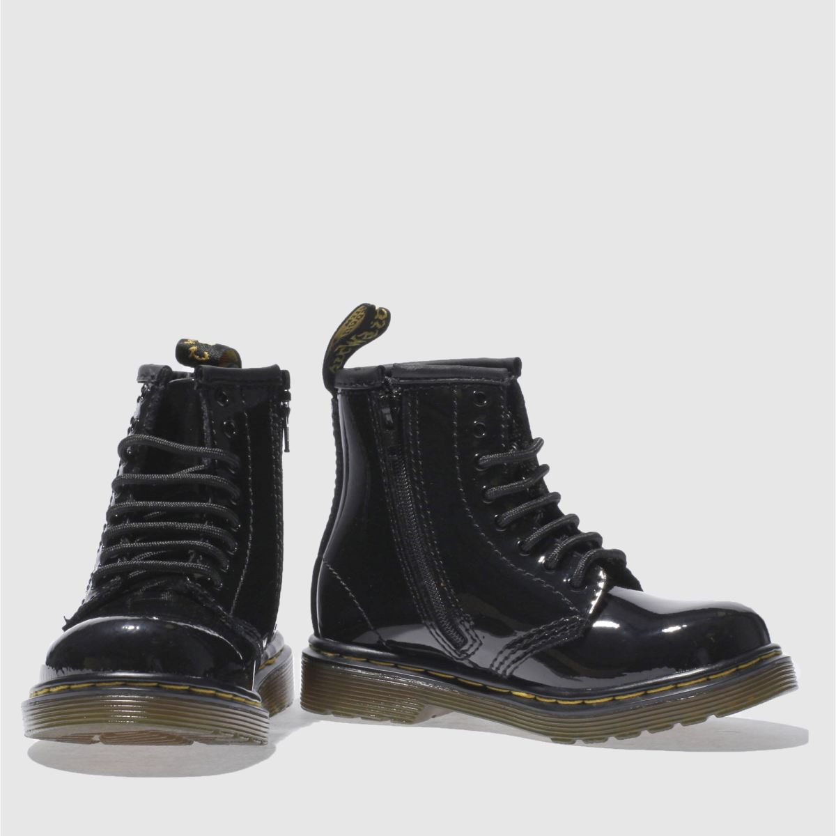 Dr Martens svarta 1460 flickstövlar för småbarn