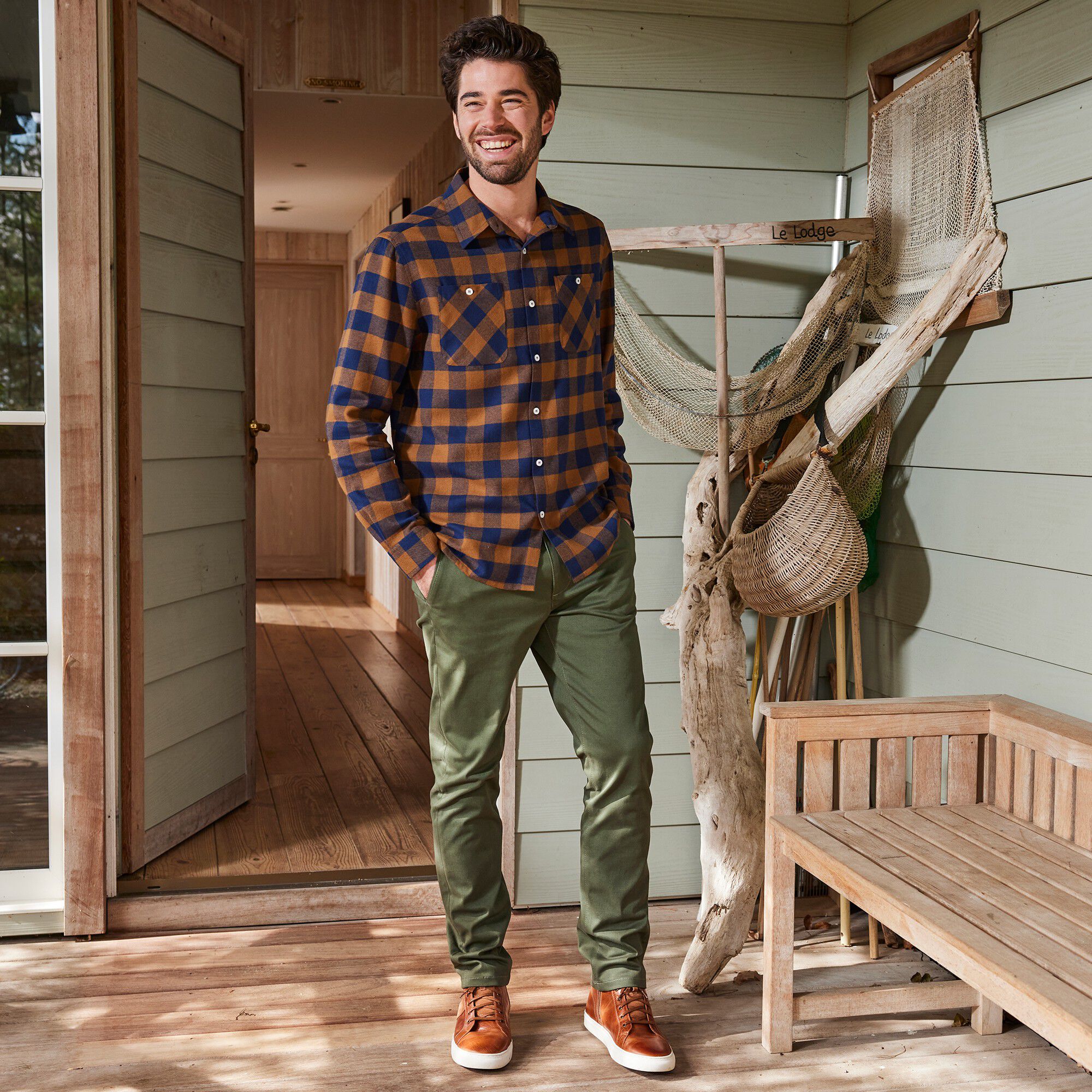 Chemise carreaux écossais flanelle