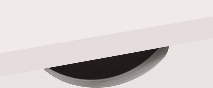 INOSIGN Schreibtisch Gava, Kiefernholz, Griffmulden, unterschiedliche Farbvarianten, Breite 100cm