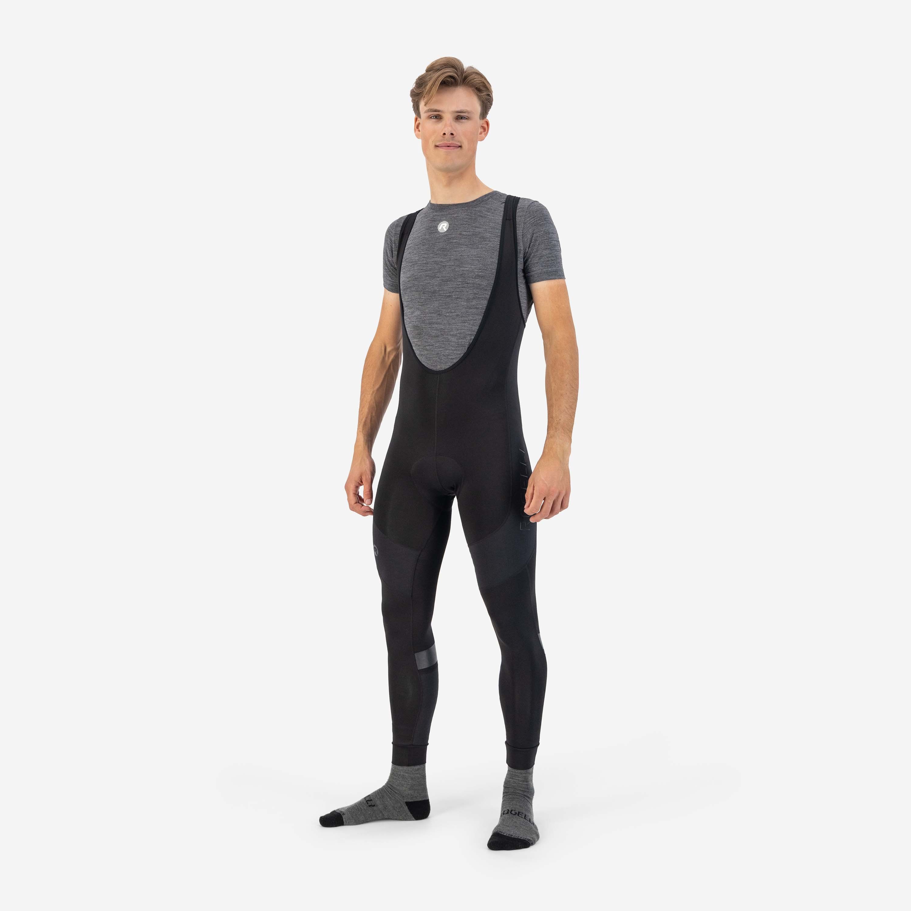 Rogelli Focus II Schwarz Herren Radhose Lang Mit Träger