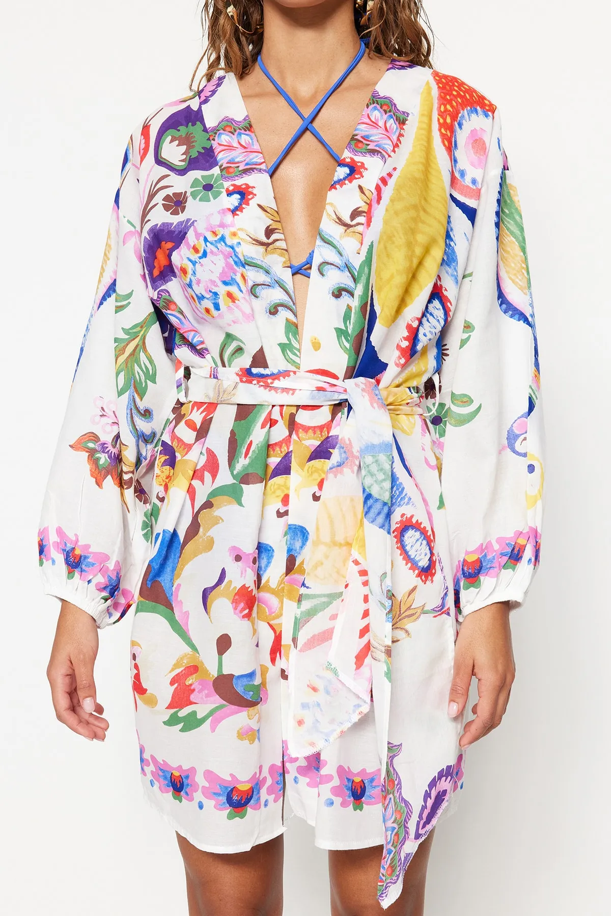 Trendyol Collection  Kimono & Kaftan - Weiß - Regular Fit