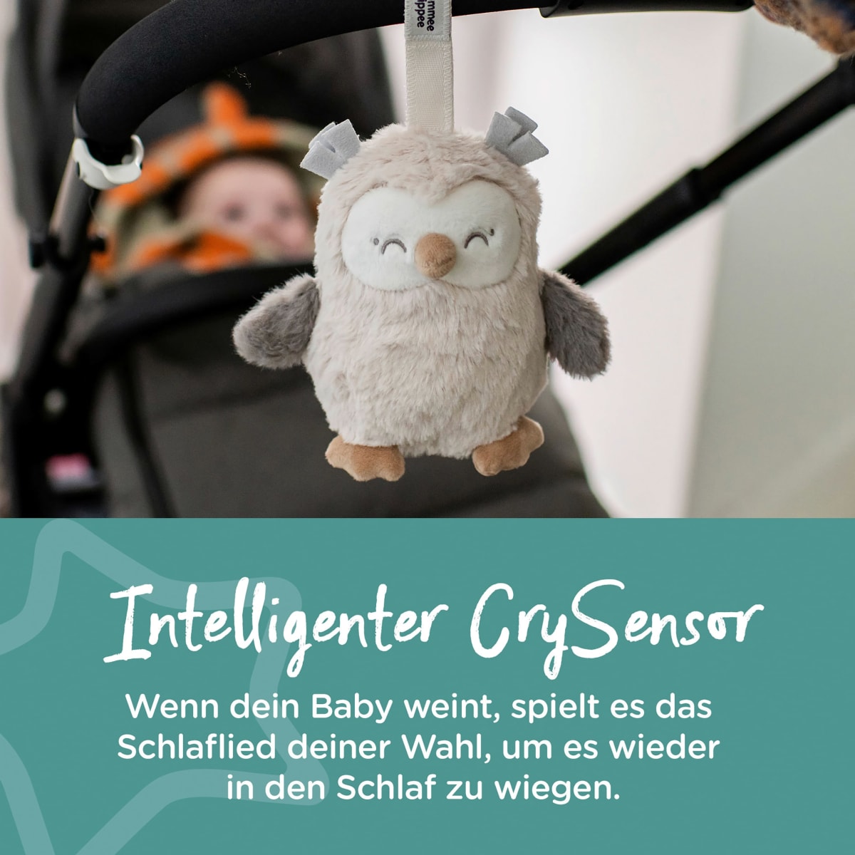 Einschlafhilfe wiederaufladbar für unterwegs, Ollie die Eule, 1 St