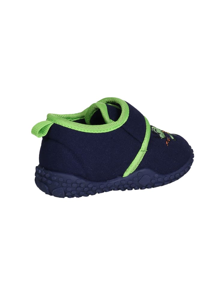 Playshoes Hausschuh Drache in Marine günstig kaufen