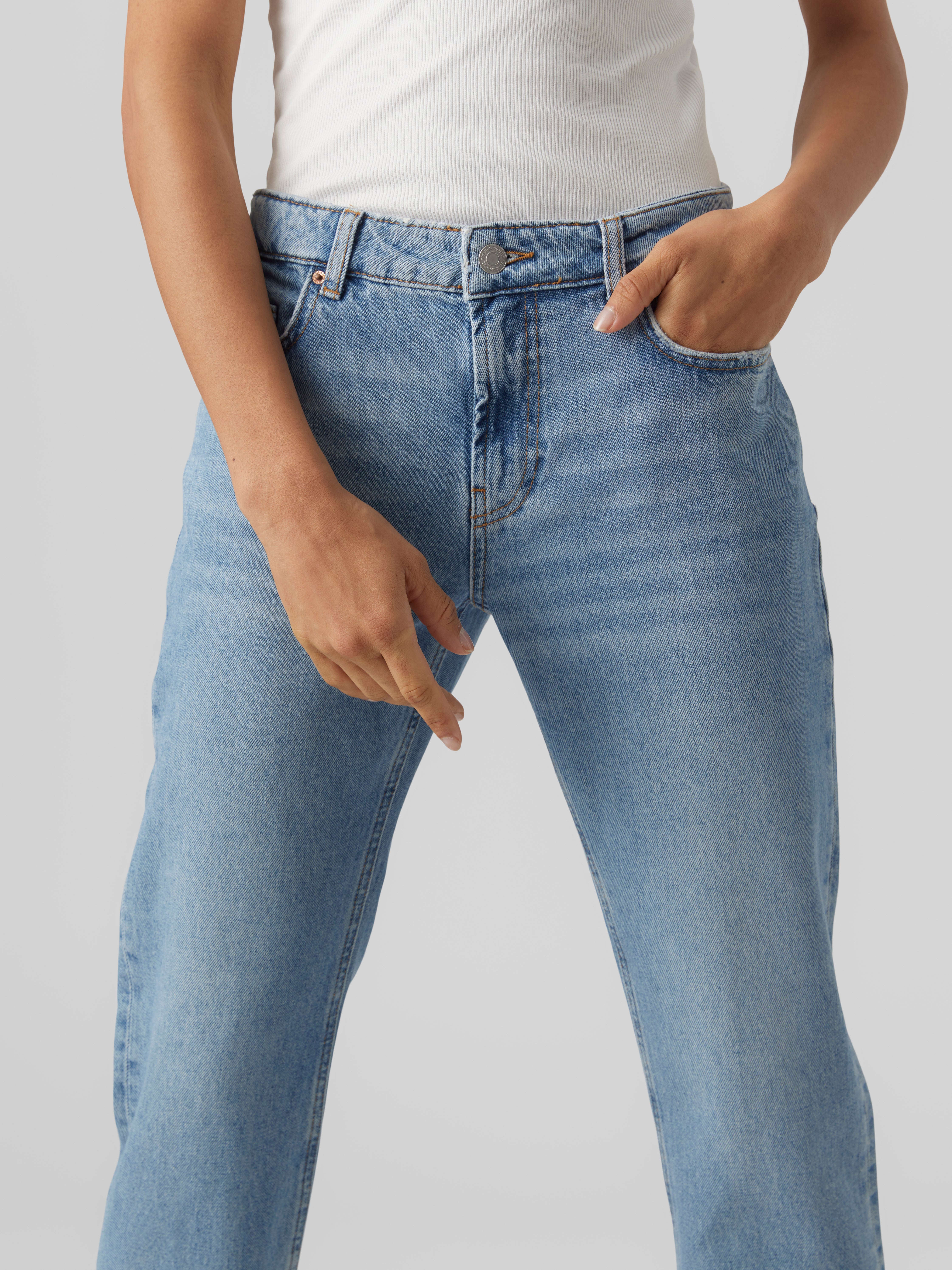 VM90S Niedrige Taille Gerade geschnitten Jeans