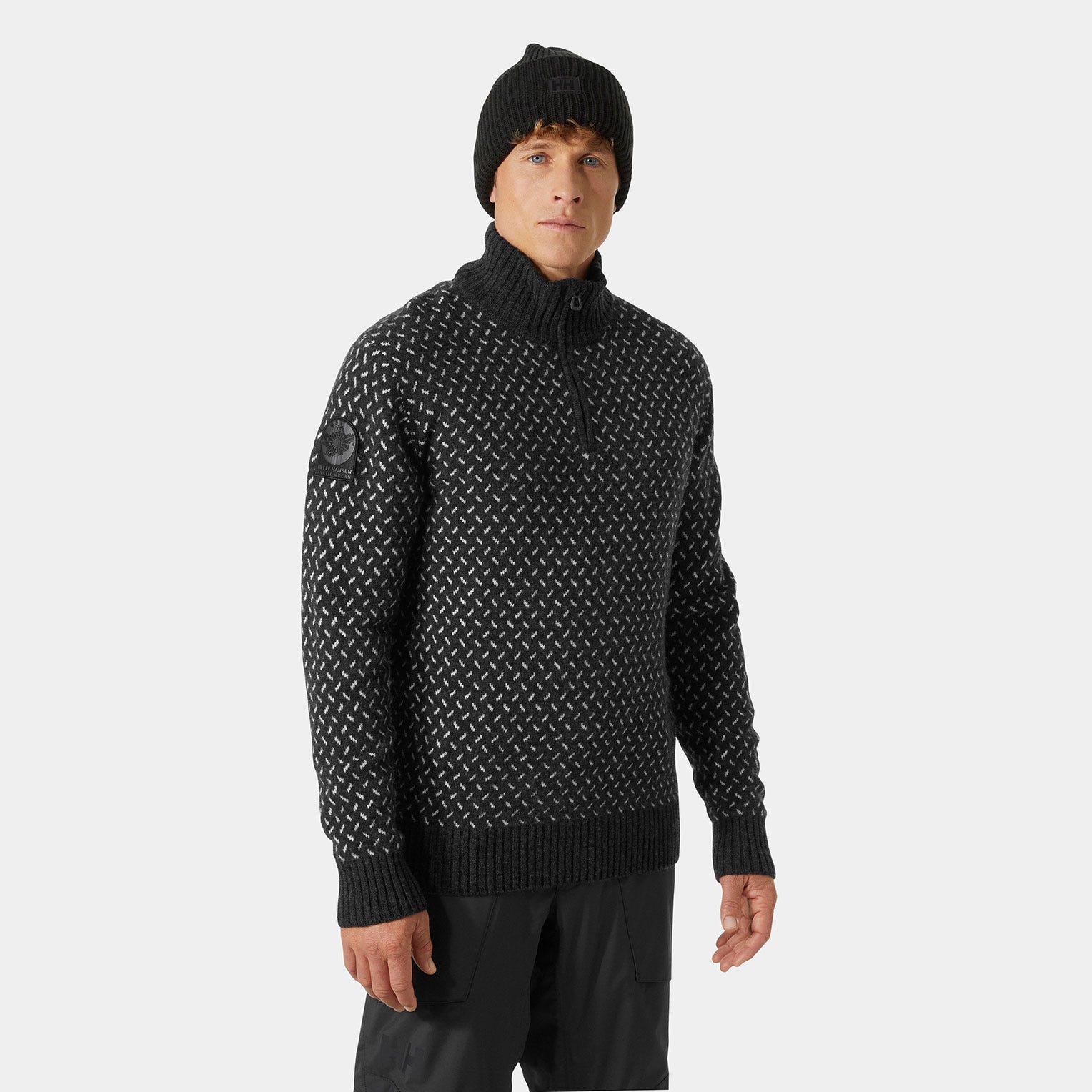 Men's Arctic Ocean Icelander Wool Knit ½ Zip Sweater