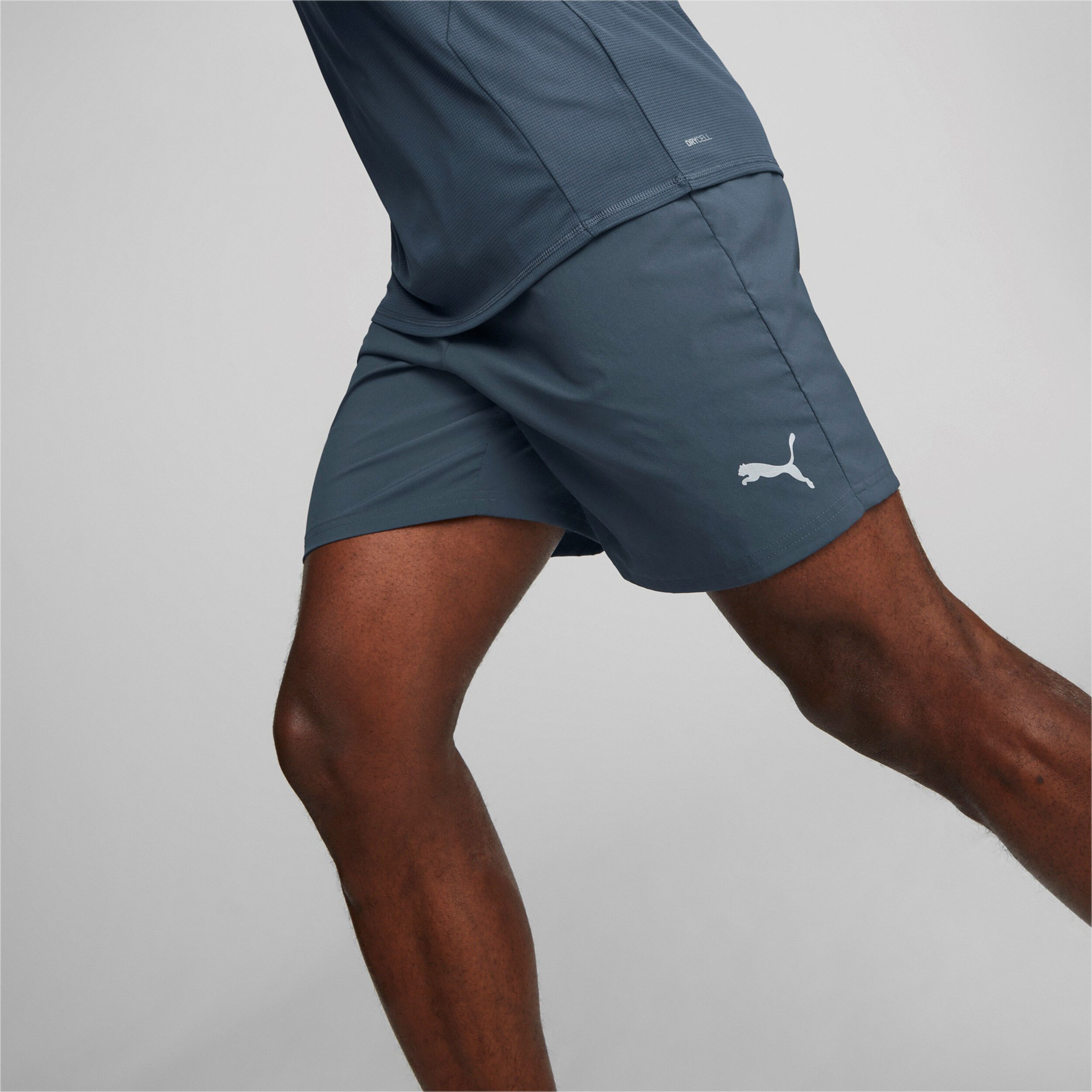 Run Favorite 2in1 Shorts Herren - Blau, Schwarz
