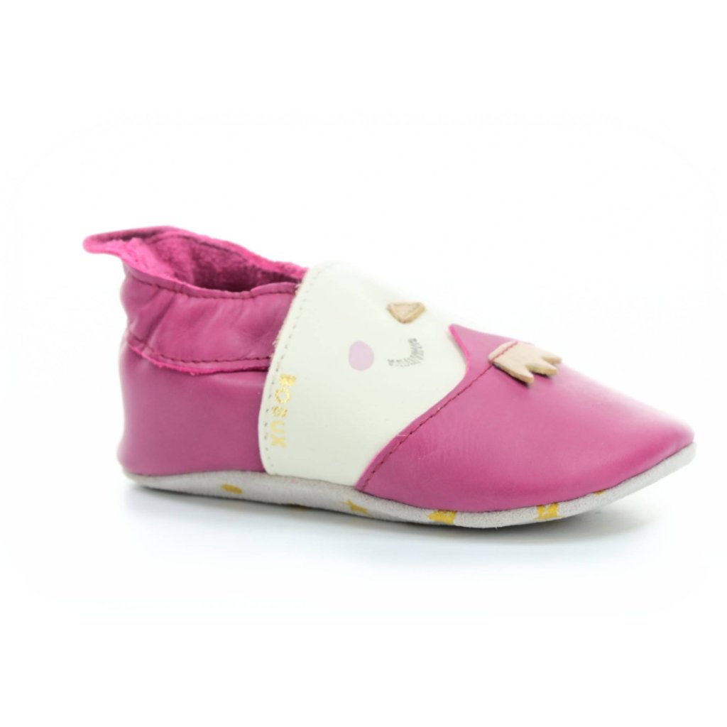 Bobux Frosty Dark Pink (Soft Sole) Krabbelschuhe