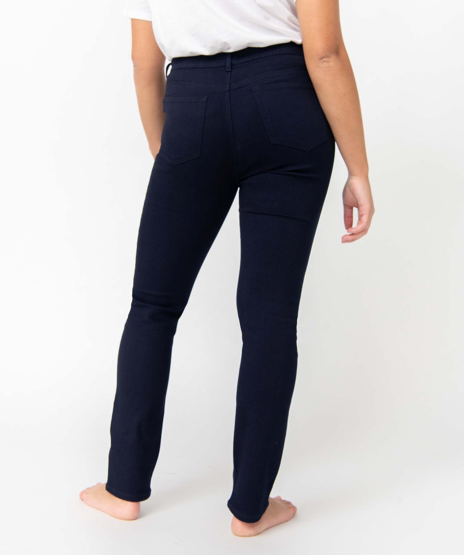 Pantalon femme coupe Regular taille normale blue black | GEMO