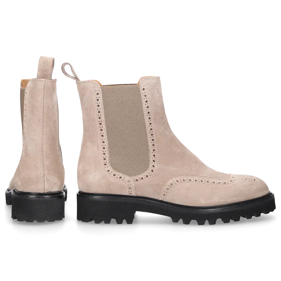 EN AVANT - Chelsea Boots D0600021-417 Veloursleder - beige