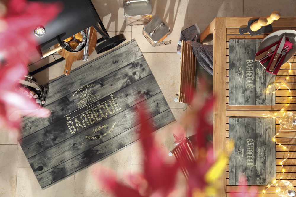 Tischset BBQ anthrazit