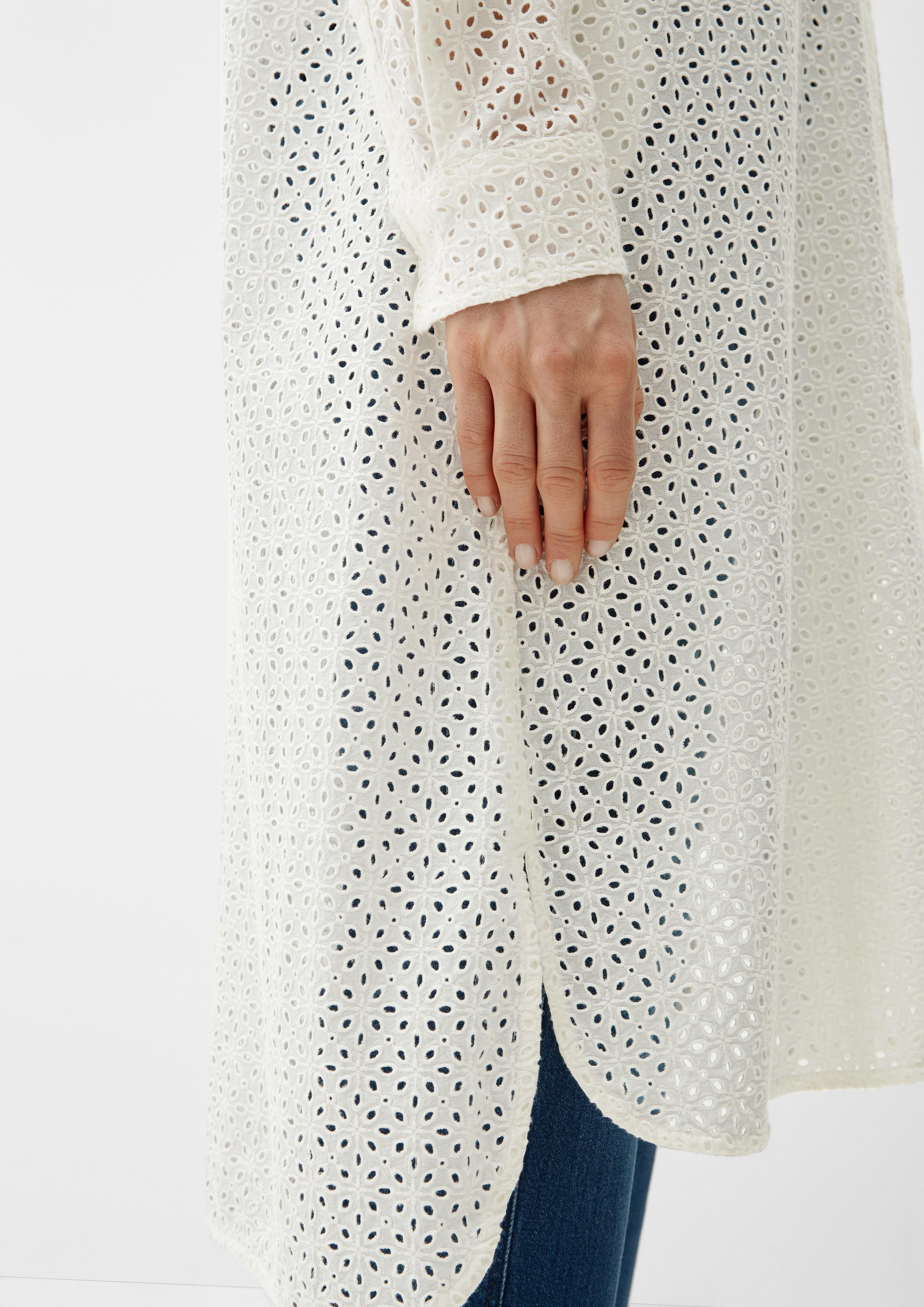 Longbluse aus Broderie Anglaise  2128354-02L4