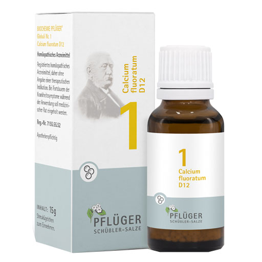 BIOCHEMIE Pflüger 1 Calcium fluoratum D 12 Globuli  15 g  Globuli