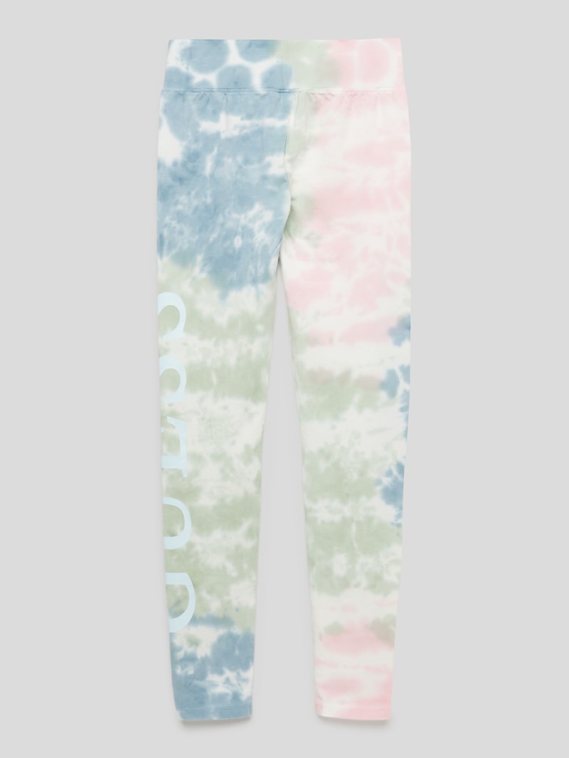 Leggings im Batik-Look in weiß