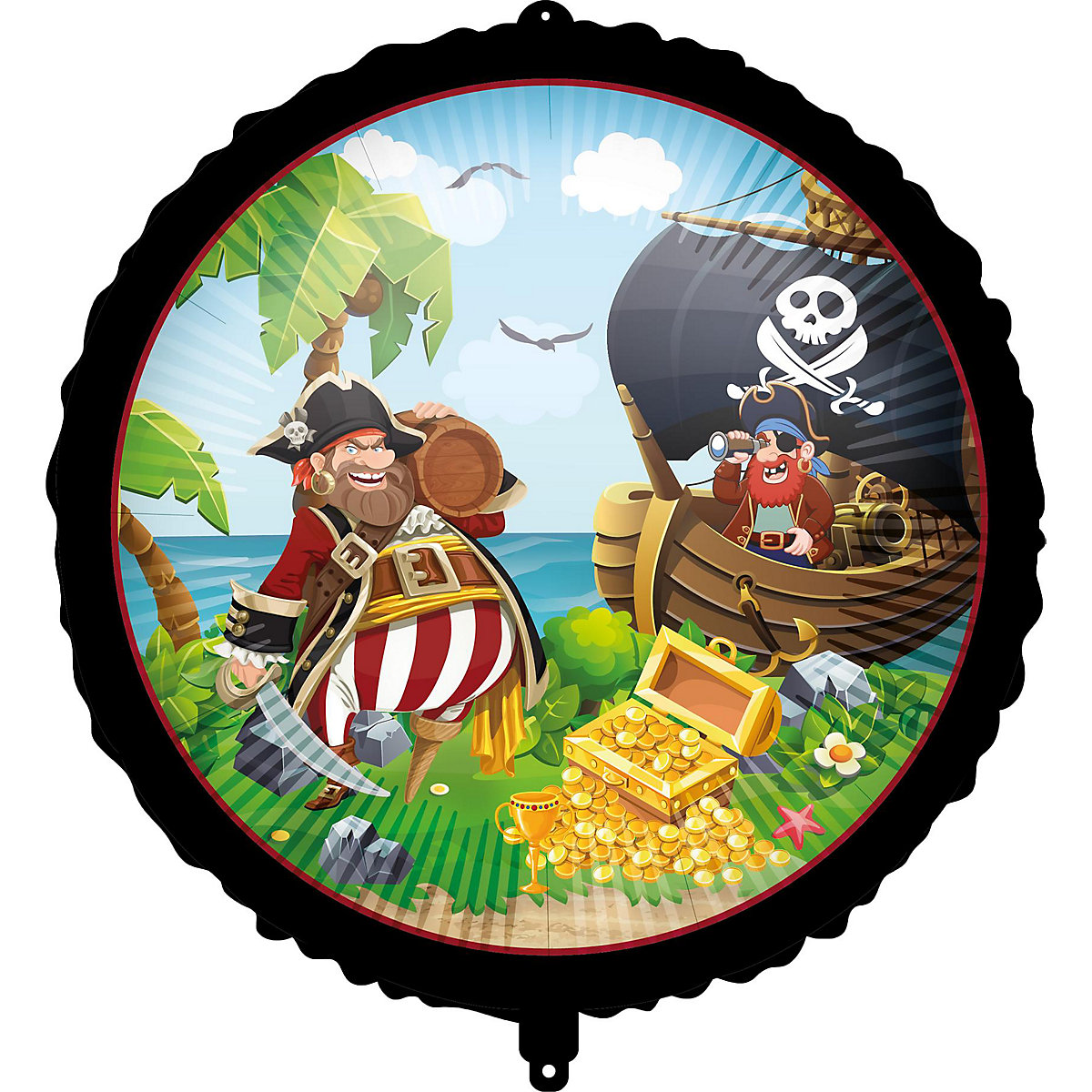 Folienballon Pirat, 46 cm