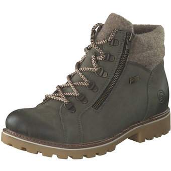Remonte Schnür Boots in grün