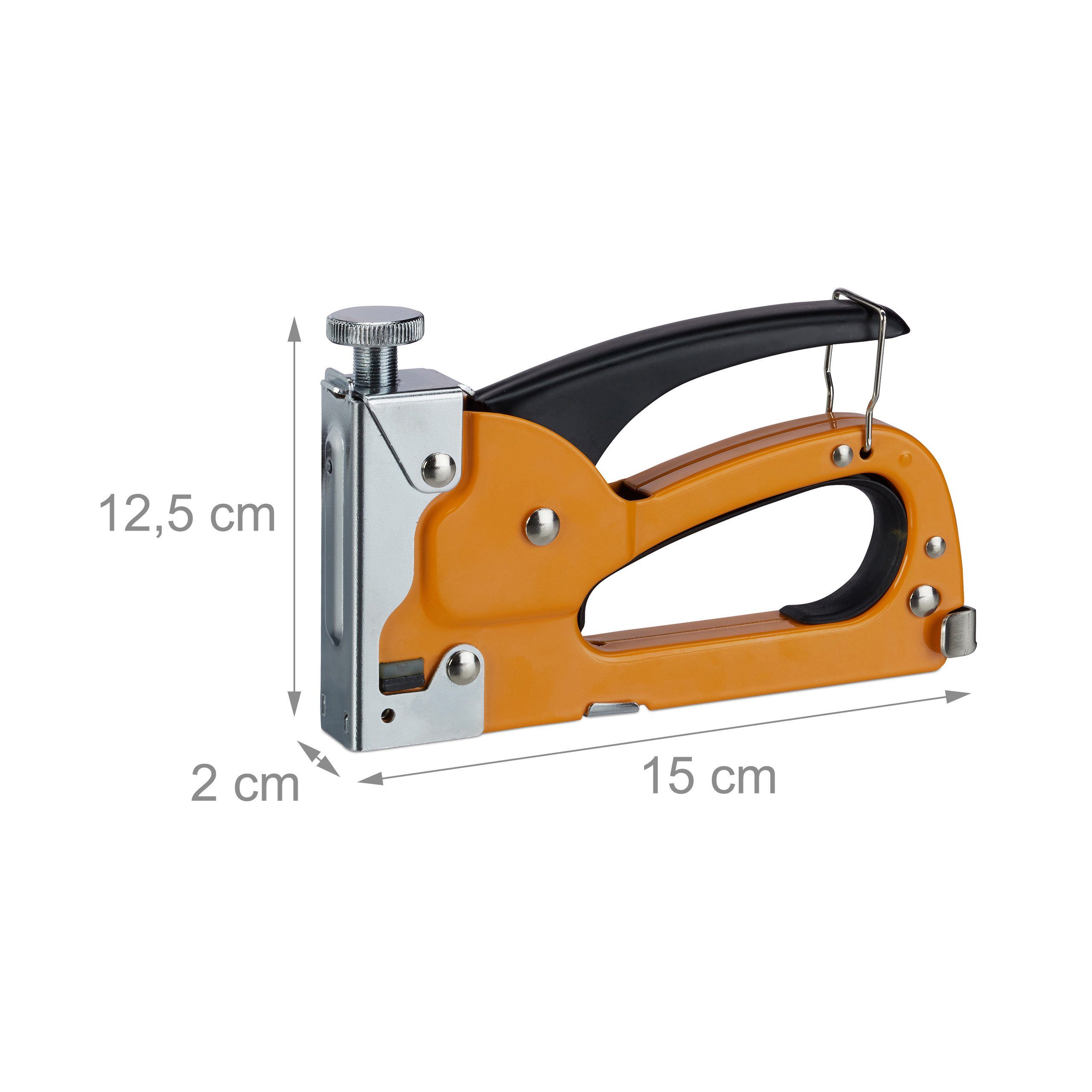 relaxdays Handtacker Handtacker mit 500 Klammern