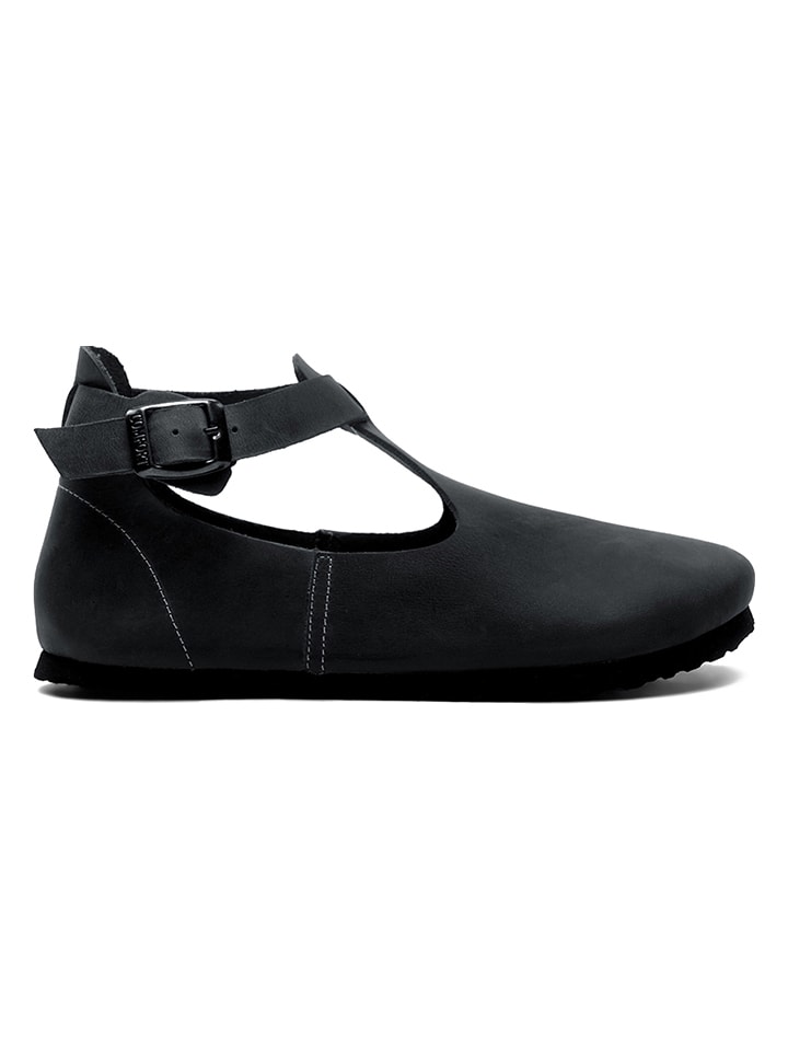 Comfortfusse Leder-Ballerinas in Schwarz günstig kaufen