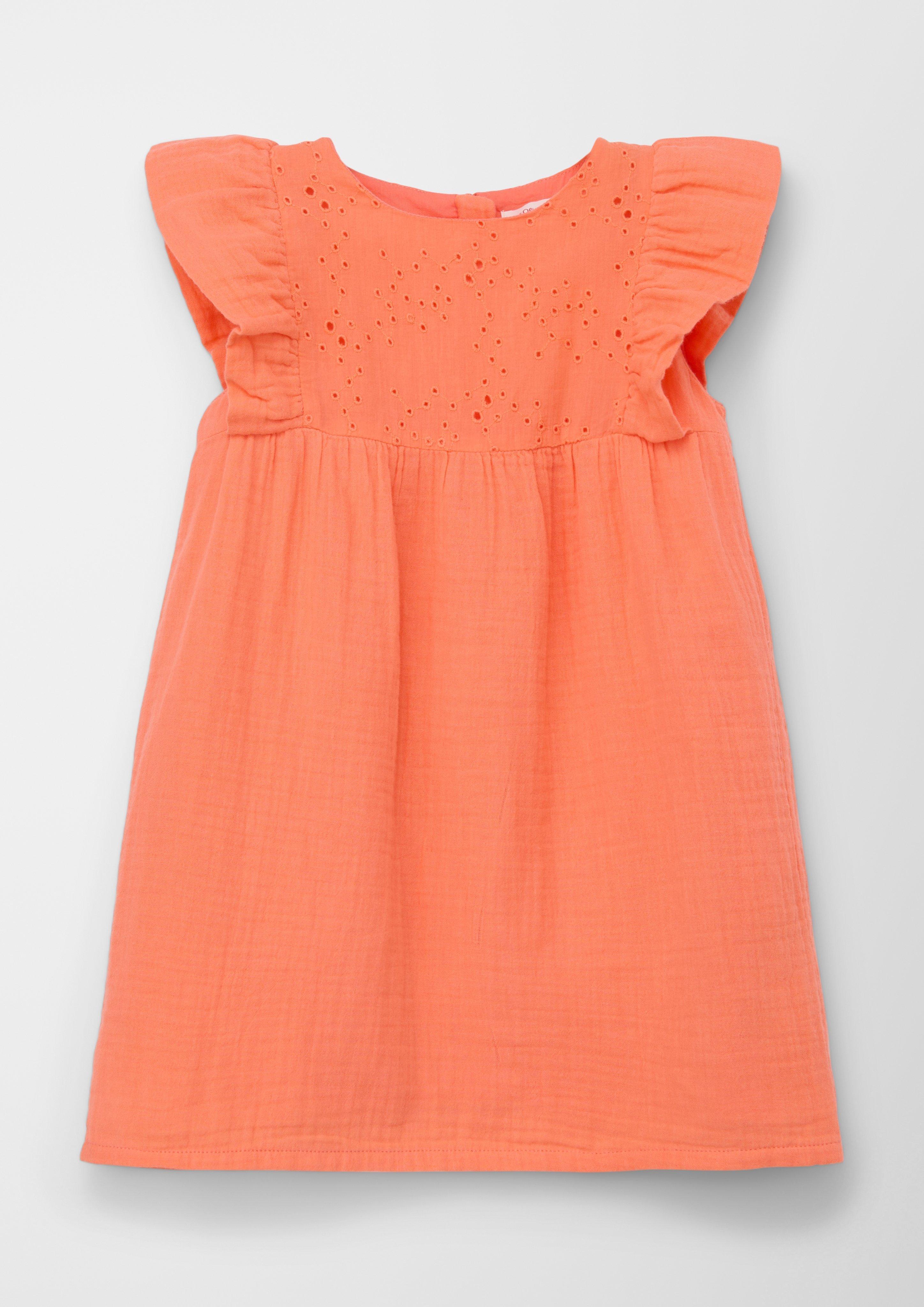 Musselin-Kleid mit Ajourmuster  2125292-2034