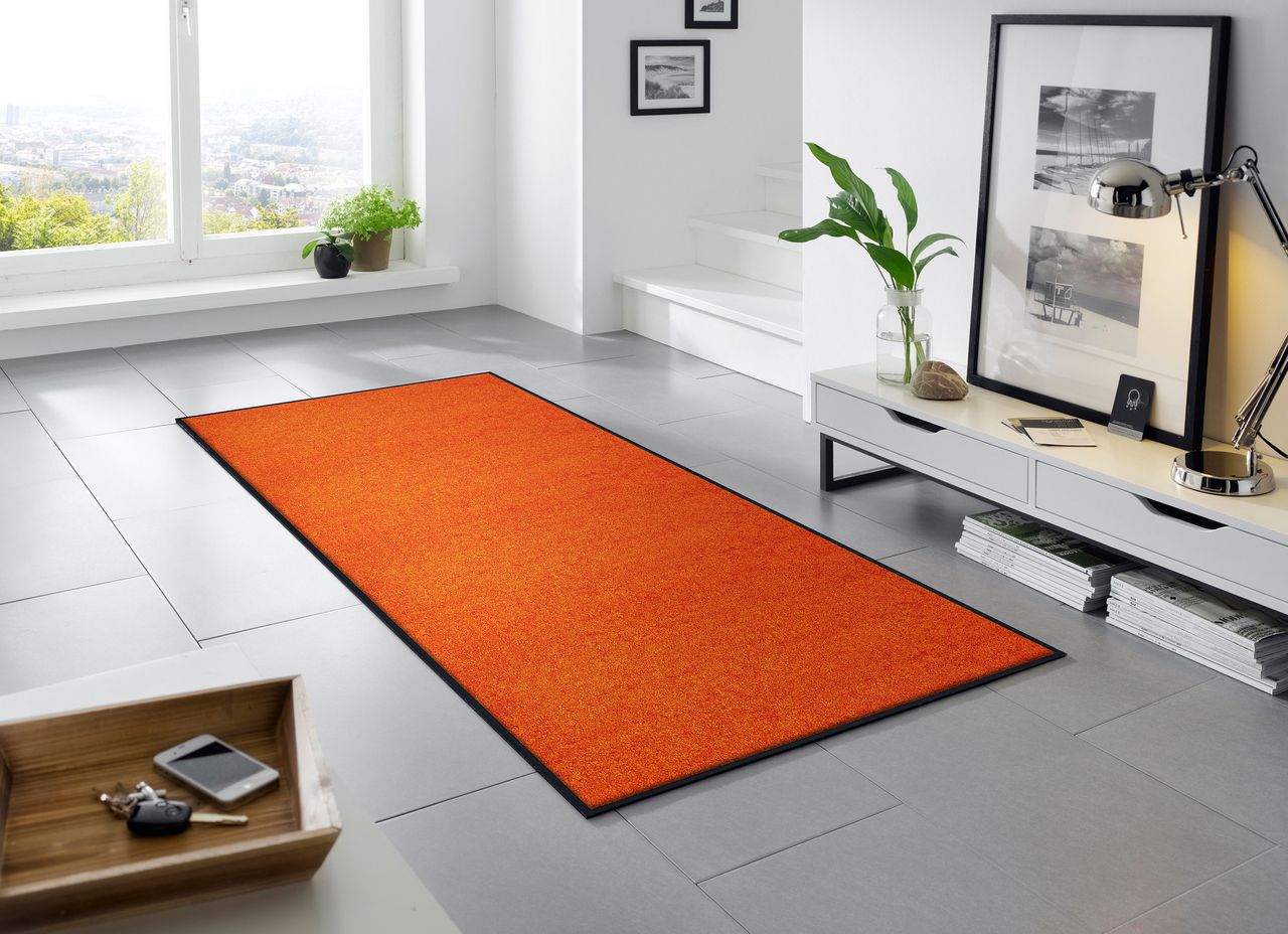 Fuma Rutschfeste Fußmatte TC_Burnt Orange 190 x 75 cm