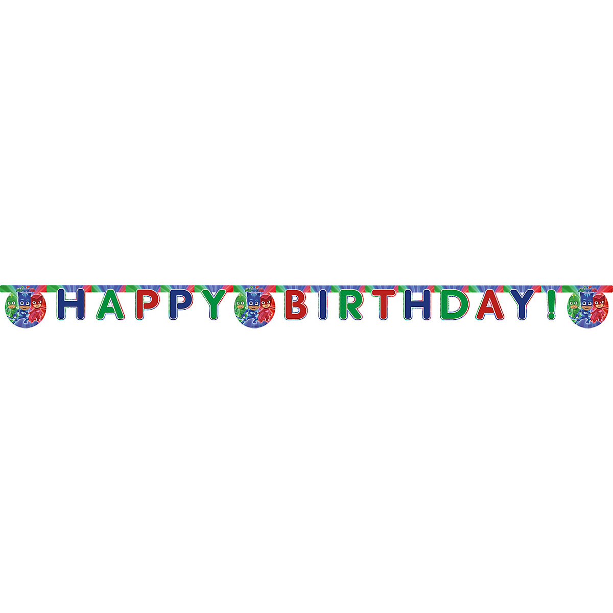 Happy Birthday Girlande PJ Masks, 2 m