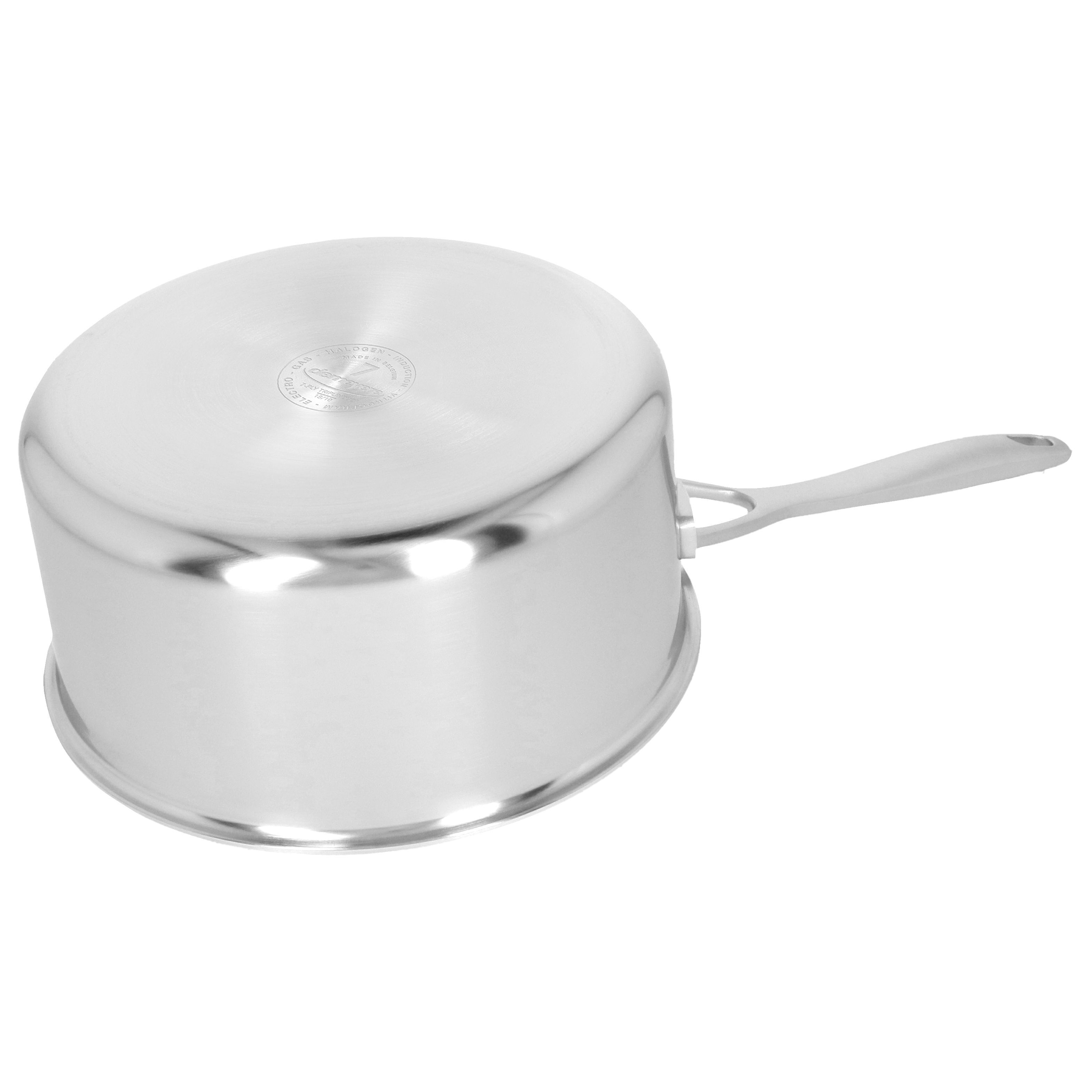 Stieltopf mit Deckel 20 cm, 18/10 Edelstahl, Silber