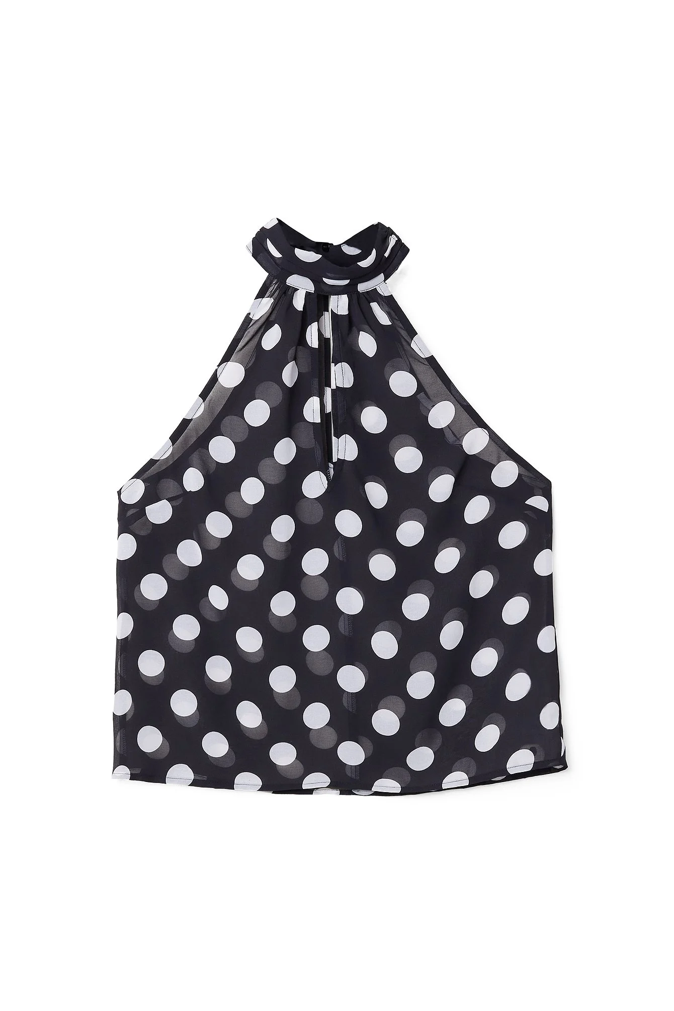 Neckholder-Top aus Chiffon
