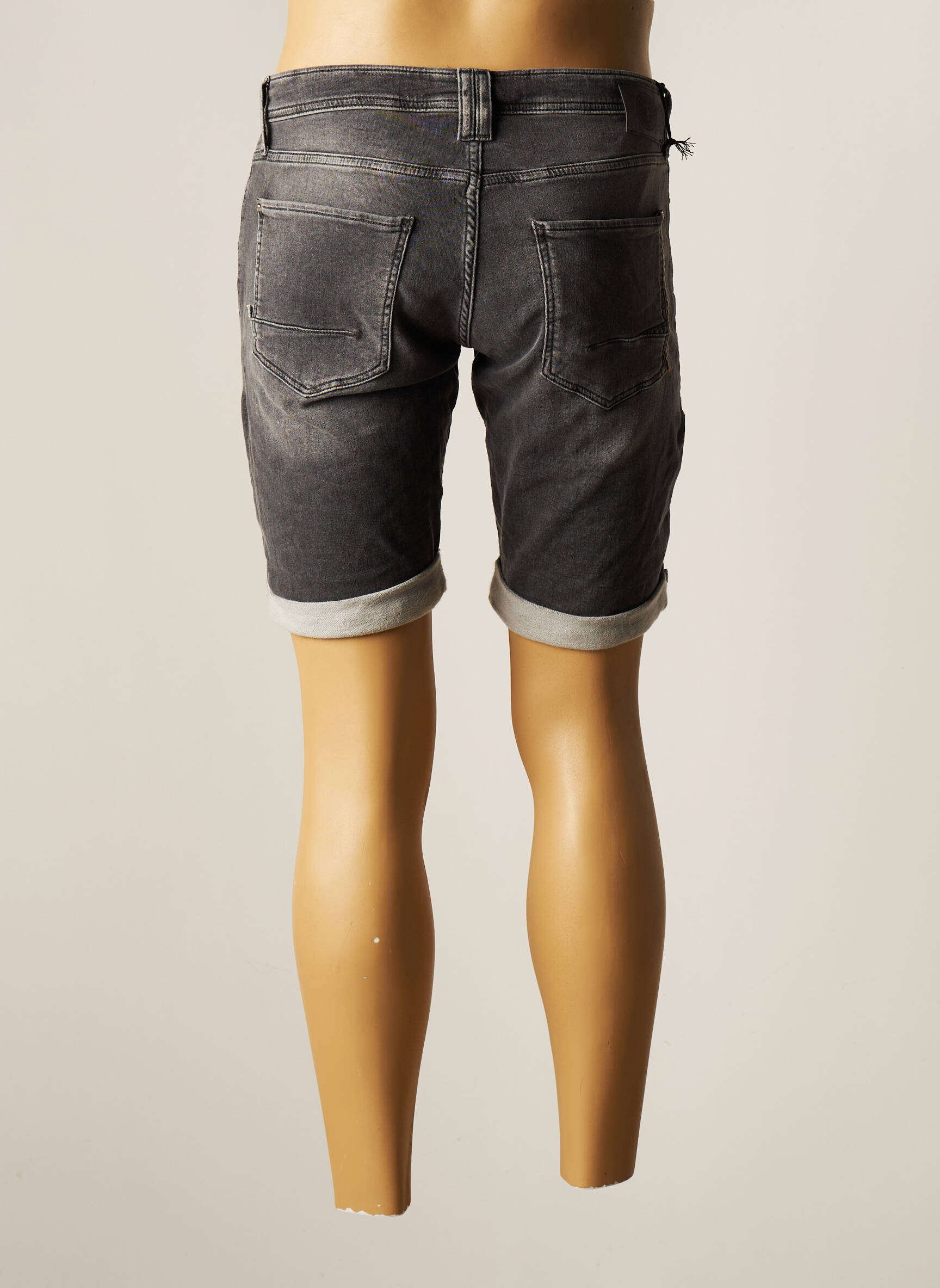 Le Temps Des Cerises Bermudas Femme couleur gris