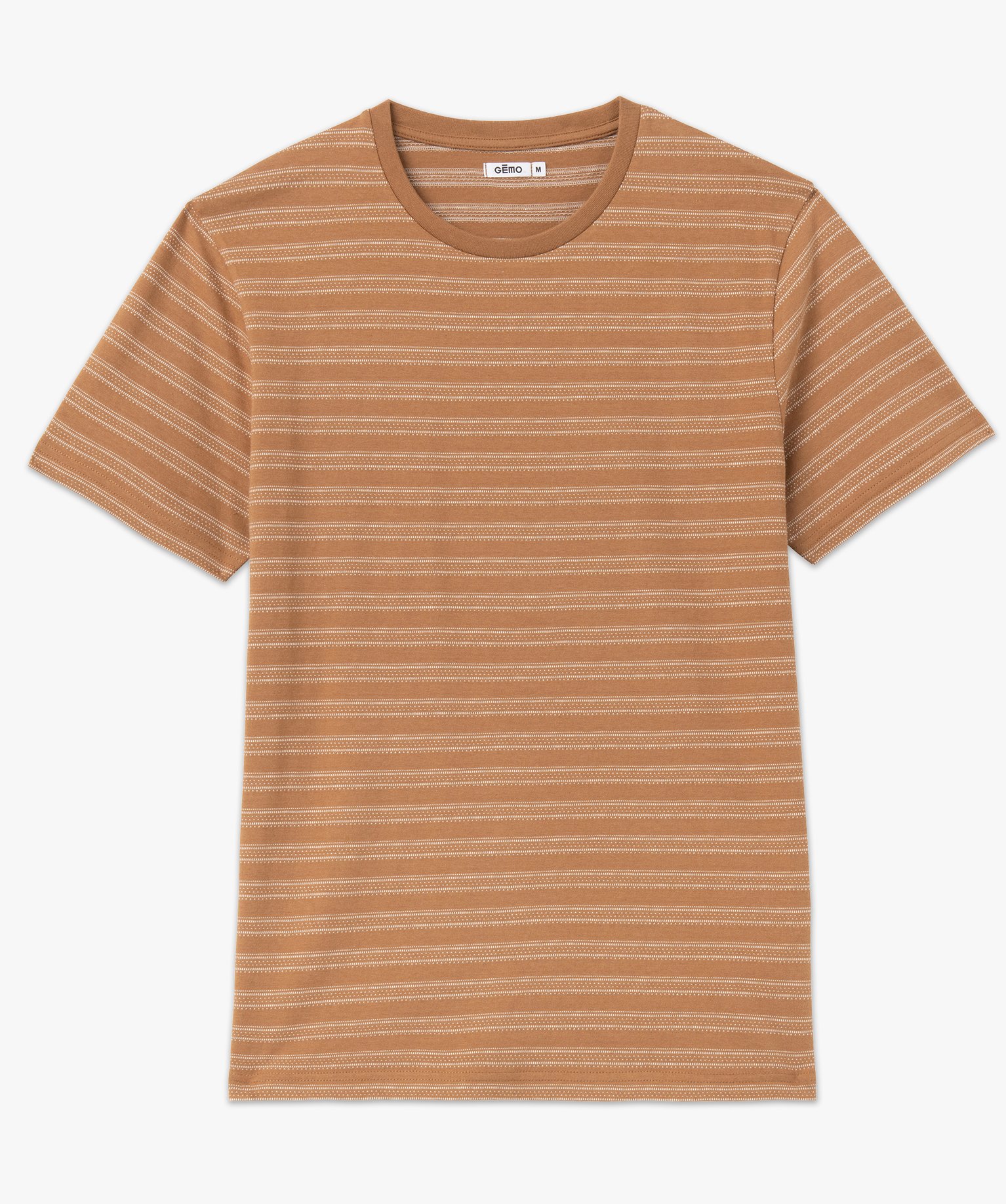 Tee-shirt homme à manches courtes et rayures fantaisie raye | GEMO