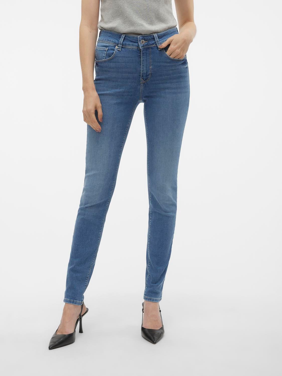 VMEMBRACE Mid Rise Skinny Fit Jeans
